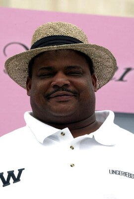 LOS ANGELES, CA - MAY 17:  West Coast Conference Coach Wiliam 'the Fridge' Perry poses at the The Lingerie Bowl announcement of The Formation of The Lingerie Football League at the Los Angeles Coliseum on May 17, 2004 in Los Angeles, California. (Photo by