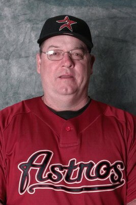 KISSIMMEE, FL - FEBRUARY 21:  Pitching Coordinator Britt Burns of the Houston Astros poses during photo day at Astros spring training complex on February 21, 2009 in Kissimmee, Florida.  (Photo by Marc Serota/Getty Images  (Photo by Marc Serota/Getty Imag