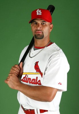 JUPITER, FL - FEBRUARY 20:  Albert Pujols #5 of the St. Louis Cardinals during photo day at Roger Dean Stadium on February 20, 2009 in Jupiter, Florida.  (Photo by Doug Benc/Getty Images)