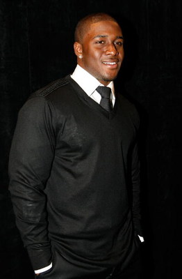 NEW YORK - FEBRUARY 16:  Reggie Bush of the New Orleans Saints backstage at the Tracy Reese Fall 2009 fashion show during Mercedes-Benz Fashion Week in the Salon at Bryant Park on February 16, 2009 in New York City.  (Photo by Amy Sussman/Getty Images for