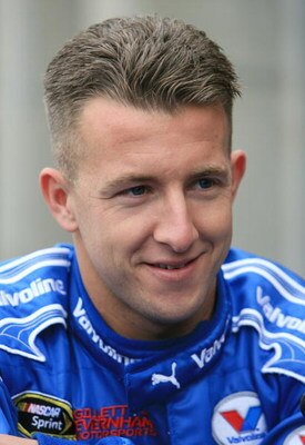 HAMPTON, GA - OCTOBER 24: AJ Allmendinger driver of the #10 Valvoline/Sears Auto Center Dodge during practice for the NASCAR Sprint Cup Series Pep Boys Auto 500 at Atlanta Motor Speedway on October 24, 2008 in Hampton, Georgia.  (Photo by Jerry Markland/G
