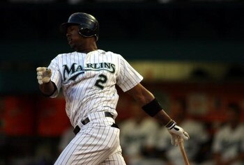 MIAMI - JULY 30:  Hanley Ramirez #2 of the Florida Marlins bats against the New York Mets on July 30, 2008 at Dolphin Stadium in Miami, Florida.  The Marlins defeated the Mets 7-4.  (Photo by Marc Serota/Getty Images)