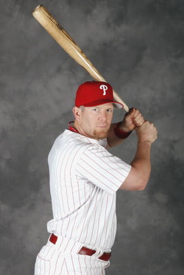 CLEARWATER, FL - FEBRUARY 20:  Geoff Jenkins #10 of the Philadelphia Phillies poses for a photo during Spring Training Photo day on February 20, 2009 at Bright House Networks Field in Clearwater, Florida.  (Photo by Chris Graythen/Getty Images)