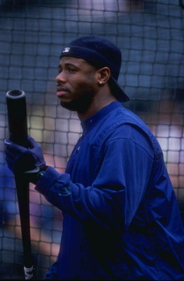 2 Jun 1998:  Ken Griffey Jr. #24 of the Seattle Mariners looking on before the game against the Baltimore Orioles at the Camden Yards in Baltimore, Maryland. The Orioles defeated the Mariners 9-8. Mandatory Credit: Jamie Squire  /Allsport