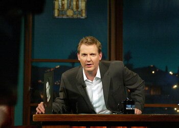 LOS ANGELES - APRIL 13:  ***EXCLUSIVE***  Talk show host Craig Kilborn speaks during a taping of 'The Late Late Show With Craig Kilborn' at CBS Television City April 13, 2004 in Los Angeles, California.  (Photo by Frederick M. Brown/Getty Images)