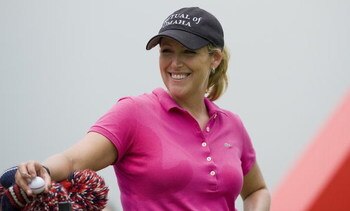 SINGAPORE - MARCH 05:  Cristie Kerr of the USA smiles on the par four 16th hole during the first round of HSBC Women's Champions at the Tanah Merah Country Club on March 5, 2009 in Singapore.  (Photo by Victor Fraile/Getty Images)