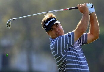 ORLANDO, FL - MARCH 26:  Kenny Perry hits his tee shot on the 14th hole during the first round of the Arnold Palmer Invitational at the Bay Hill Club & Lodge on March 26, 2009 in Orlando, Florida.  (Photo by Scott Halleran/Getty Images)