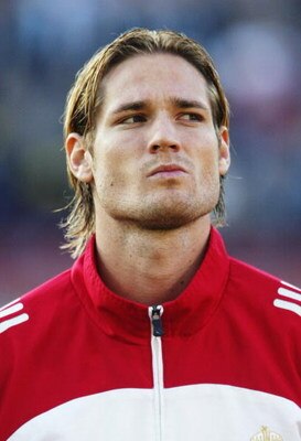 BUDAPEST - OCTOBER 11:  Portrait of Miklos Feher of Hungary taken before the UEFA European Championships 2004 Group Four Qualifying match between Hungary and Poland held on October 11, 2003 at the Ferenc Puskas Stadium, in Budapest, Hungary. Poland won th