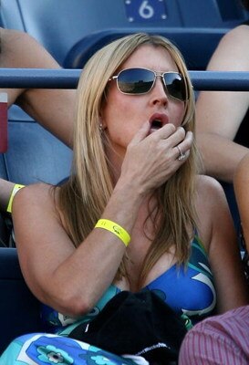 NEW YORK - SEPTEMBER 01:  Heather Mills attends the match between Roger Federer and John Isner during day six of the 2007 U.S. Open at the Billie Jean King National Tennis Center on September 1, 2007 in the Flushing neighborhood of the Queens borough of N
