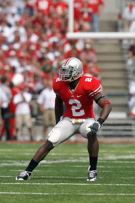 COLUMBUS, OH - SEPTEMBER 06: Malcolm Jenkins #2 of the Ohio State Buckeyes moves on the field during the game against the Ohio Bobcats at Ohio Stadium on September 6, 2008 in Columbus, Ohio. (Photo by Kevin C. Cox/Getty Images)