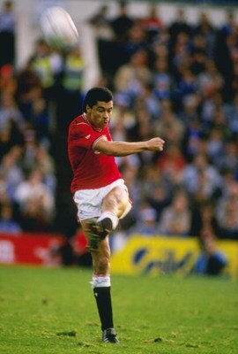 Nov 1985:  Paul McGrath of Manchester United in action during the league division one match against Sheffield Wednesday at Hillsbrough in Sheffield. Mandatory Credit: David Cannon/Allsport