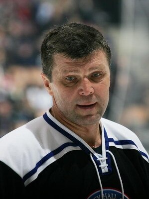 TORONTO, ON - NOVEMBER 11:  Peter Stastny #26 waits for a faceoff at the Legends Classic Game on November 11, 2007 at the Air Canada Centre in Toronto, Ontario, Canada.  (Photo by Bruce Bennett/Getty Images)