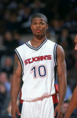 10 Nov 2000:  Omar Cook #10 of the St. John's Red Storm looks on from the court during the game against the Kansas Jayhawks at Madison Square Garden in New York, New York.  The Jayhawks defeated the Red Storm 82-74.Mandatory Credit: Ezra O. Shaw  /Allspor