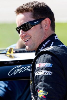 FORT WORTH, TX - APRIL 03:  Casey Mears, driver of the #07 Jack Daniel's Chevrolet, stands on the grid during qualifying for the NASCAR Sprint Cup Series Samsung 500 at Texas Motor Speedway on April 3, 2009 in Fort Worth, Texas.  (Photo by John Harrelson/