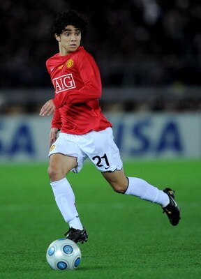 YOKOHAMA, JAPAN - DECEMBER 21:  Rafael Manchester United in action during the FIFA Club World Cup Japan 2008 Final match between Manchester United and Liga De Quito at the International Stadium Yokohama on December 21, 2008 in Yokohama, Kanagawa, Japan.  