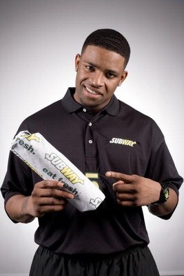 NEW YORK - APRIL 21:  Football player Michael Crabtree poses for a portrait on April 21, 2009 in New York City.  (Photo by Chris McGrath/Getty Images for Subway)
