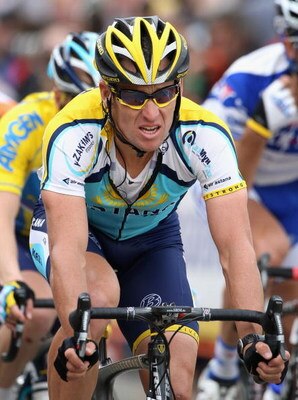 PASADENA, CA - FEBRUARY 21:  Lance Armstrong of USA, riding for Astana, competes in Stage 7 of the AMGEN Tour of California on February 21, 2009 in Pasadena, California.  (Photo by Christian Petersen/Getty Images)
