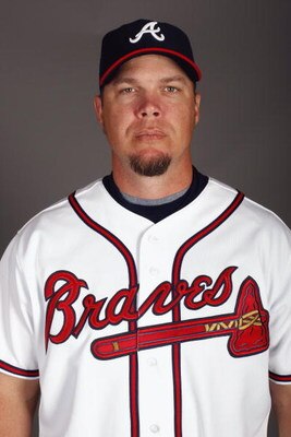 LAKE BUENA VISTA, FL - FEBRUARY 19:  Infielder Chipper Jones #10 of the Atlanta Braves poses for a photo during Spring Training Photo Day on February 19, 2009 at Champions Stadium at Walt Disney World of Sports in Lake Buena Vista, Florida.  (Photo by Chr