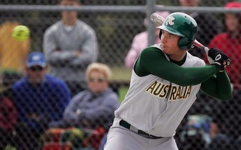AUCKLAND, NEW ZEALAND - APRIL 13:  Zenon Winters of Australia bats during the ISF Men's Softball World Championships Oceania Qualifying Tournament Final between New Zealand and Australia at Rosedale Park April 13, 2008 in Auckland, New Zealand  (Photo by 