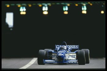 19 May 1996:  Oliver Panis of France claims his first victory by winning the Monaco grand prix in Monte Carlo, Monaco. Mandatory Credit: Pascal Rondeau/Allsport UK