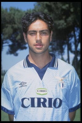Jul 1996:  A portrait of Alessandro Nesta of Lazio football club taken during the club photocall. Mandatory Credit: Allsport UK