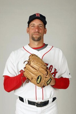 FORT MYERS,FLORIDA - FEBRUARY 22: John Smoltz #29 of the Boston Red Sox poses during photo day at the Red Sox spring training complex on February 22, 2009 in Fort Myers, Florida. (Photo by: Nick Laham/Getty Images)
