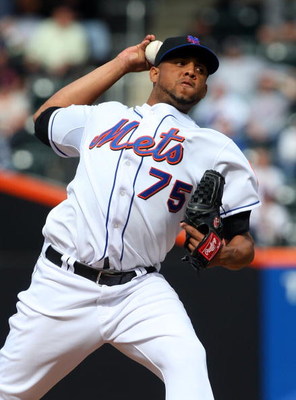 NEW YORK - APRIL 29: Francisco Rodriguez #75 of the New York Mets delivers a pitch against the Florida Marlins on April 29, 2009 at Citi Field in the Flushing neighborhood of the Queens borough of New York City. The Marlins defeated the Mets 4-3. (Photo