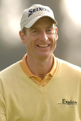 UNITED STATES - FEBRUARY 15:  Jim Furyk heads for the third tee during the 2006 Nissan Open Pro-Am, Presented by Country at Riviera Country Club in Pacific Palisades, California February 15, 2005.  (Photo by Steve Grayson/Getty Images)