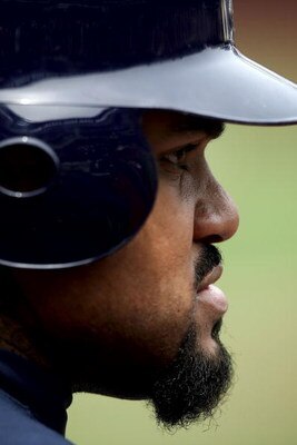 NEW YORK - APRIL 19:  Prince Fielder #28 of the Milwaukee Brewers waits on deck to bat against the New York Mets at Citi Field on April 19, 2009 in the Flushing neighborhood of the Queens borough of New York City.  (Photo by Nick Laham/Getty Images)