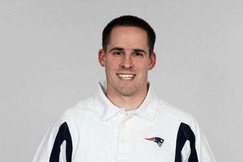FOXBOROUGH, MA - 2008:  Josh McDaniels of the New England Patriots poses for his 2008 NFL headshot at photo day in Foxborough, Massachusetts.  (Photo by Getty Images)