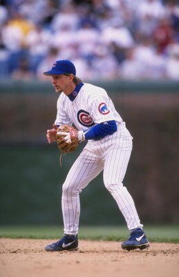 18 Apr 1998:  Infielder Mickey Morandini of the Chicago Cubs in action during a game against the Los Angeles Dodgers at Wrigley Field in Chicago, Illinois. The Cubs defeated the Dodgers 8-1. Mandatory Credit: Harry How  /Allsport