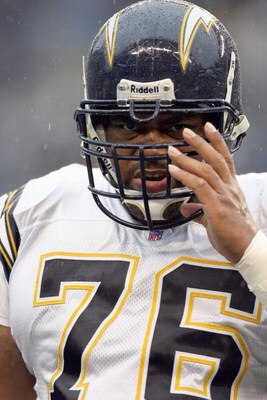SEATTLE - DECEMBER 24:  Jamal Williams #76 of the San Diego Chargers looks on the field during the game against the Seattle Seahawks on December 24, 2006 at Qwest Field in Seattle, Washington. (Photo by Otto Greule Jr/Getty Images)