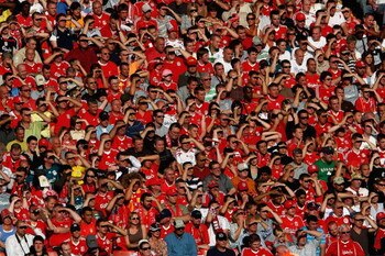 LIVERPOOL, UNITED KINGDOM - SEPTEMBER 20:  Liverpool fans during the Barclays Premier League match between Liverpool and Stoke City at Anfield on September 20, 2008 in Liverpool, England.  (Photo by Clive Brunskill/Getty Images)