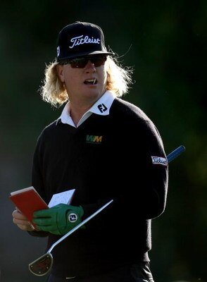 PACIFIC PALISADES, CA - FEBRUARY 19:  Charley Hoffman checks his tee shot on the second hole during the first round of the Northern Trust Open on February 19, 2009 at Riviera Country Club in Pacific Palisades. California.  (Photo by Stephen Dunn/Getty Ima