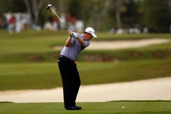 RIVIERA MAYA, MEXICO - MARCH 01:  J.J. Henry tees off on the 9th hole of the final round of the Mayakoba Golf Classic on March 1, 2009 at El Camaleon Golf Club in Riviera Maya, Mexico.  (Photo by Chris Graythen/Getty Images)