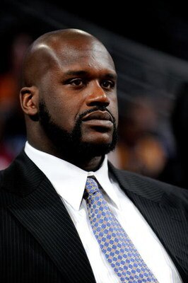 PHOENIX - FEBRUARY 13:  Shaquille O'Neal of the Phoenix Suns sits courtside during the T-Mobile Rookie Challenge & Youth Jam part of 2009 NBA All-Star Weekend at US Airways Center on February 13, 2009 in Phoenix, Arizona.  NOTE TO USER: User expressly ack