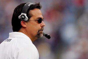NASHVILLE, TN - DECEMBER 9:  Head coach Jeff Fisher of the Tennessee Titans on the sideline against the San Diego Chargers at LP Field December 9, 2007 in Nashville, Tennessee.  (Photo by Matthew Stockman/Getty Images)