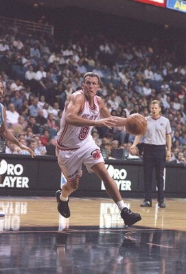 13 Nov 1996:  Guard Dan Marjerle of the Miami Heat drives to the basket during a game against the Charlotte Hornets at the Miami Arena in Miami, Florida.  The Heat won the game 105-97. Mandatory Credit: Andy Lyons  /Allsport