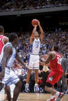 10 Mar 2001:  Shane Battier #31 of the Duke Blue Devils looks on the court during the ACC Tournament against the  Maryland Terrapins  at the Georgia Dome in Atlanta, Georgia. The Blue Devils defeated the Terrapins 84-82.Mandatory Credit: Craig Jones  /All