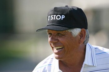 SAVANNAH, GA - APRIL 25:  Lee Trevino stands on the practice green during the second round of the Liberty Mutual Legends of Golf at the Westin Savannah Harbor Golf Resort and Spa on April 25, 2009 in Savannah, Georgia. (Photo by Hunter Martin/Getty Images
