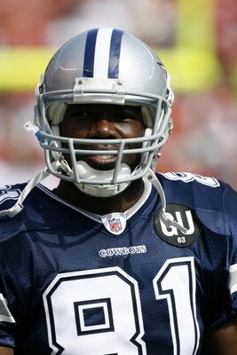 CLEVELAND - SEPTEMBER 7:  Terrell Owens #81 of the Dallas Cowboys looks on before the game against the Cleveland Browns at Cleveland Browns Stadium on September 7, 2008 in Cleveland, Ohio.  (Photo by Kevin C. Cox/Getty Images)