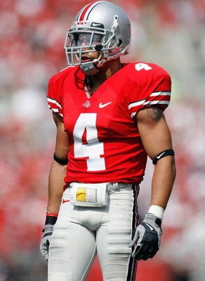 COLUMBUS, OH - SEPTEMBER 20: Kurt Coleman #4 of the Ohio State Buckeyes walks on the field during the game against the Troy Trojans on September 20, 2008 at Ohio Stadium in Columbus, Ohio. Ohio State won the game 28-10. (Photo by Gregory Shamus/Getty Imag