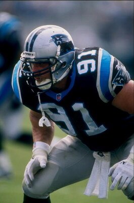 29 Sep 1996:  Kevin Greene #91 of the Carolina Panthers looks on during a game against the Jacksonville Jaguars at Jacksonville Stadium in Jacksonville, Florida.  The Jaguars defeated the Panthers 24-14. Mandatory Credit: Scott Halleran  /Allsport