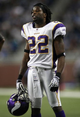 DETROIT - DECEMBER 07:  Benny Sapp #22 of the Minnesoa Vikings during the NFL game against the Detroit Lions at Ford Field on December 7, 2008 in Detroit, Michigan. The Vikings defeated the Lions 20-16.  (Photo by Christian Petersen/Getty Images)