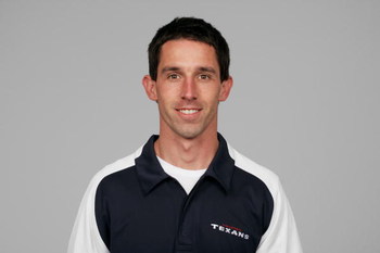 HOUSTON - 2008:  Kyle Shanahan of the Houston Texans poses for his 2008 NFL headshot at photo day in Houston, Texas.  (Photo by Getty Images)