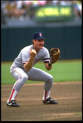 1990:  Third baseman Wade Boggs of the Boston Red Sox in action against the Oakland Athletics at the Oakland Coliseum in Oakland, California. Mandatory Credit: Otto Greule/Allsport