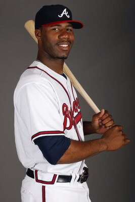 LAKE BUENA VISTA, FL - FEBRUARY 19:  Outfielder Jason Heyward #77 of the Atlanta Braves poses for a photo during Spring Training Photo Day on February 19, 2009 at Champions Stadium at Walt Disney World of Sports in Lake Buena Vista, Florida.  (Photo by Ch