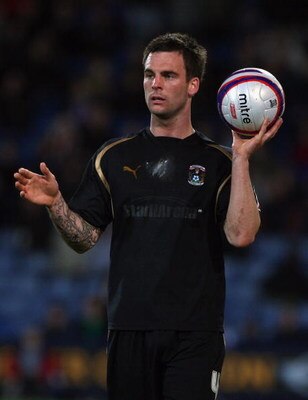 LONDON, ENGLAND - APRIL 07:  Daniel Fox of Coventry City in action during the Coca-Cola Championship match between Crystal Palace and Coventry City at Selhurst Park on April 7, 2009 in London, England.  (Photo by Bryn Lennon/Getty Images)