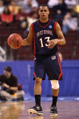 NORTH LITTLE ROCK, AR - MARCH 21:  Patrick Mills #13 of the Saint Mary's Gaels moves the ball against the Miami Hurricanes during the first round of the South Regional as part of the 2008 NCAA Men's Basketball Tournament at Alltel Arena on March 21, 2008 