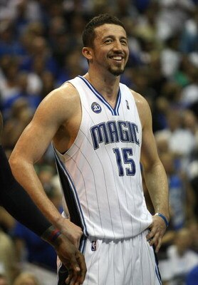 ORLANDO, FL - MAY 30:  Hedo Turkoglu #15 of the Orlando Magic looks on late in the game against the Cleveland Cavaliers in Game Six of the Eastern Conference Finals during the 2009 Playoffs at Amway Arena on May 30, 2009 in Orlando, Florida. NOTE TO USER:
